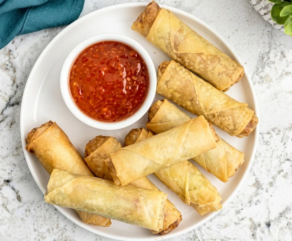 Vegetable Spring Rolls from New Lucky Kitchen in St. Thomas, Ontario